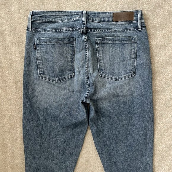 Parker Smith Jeans Womens 30 Skinny Ankle Crop Stretch Raw Hem Denim Pants - Picture 11 of 12